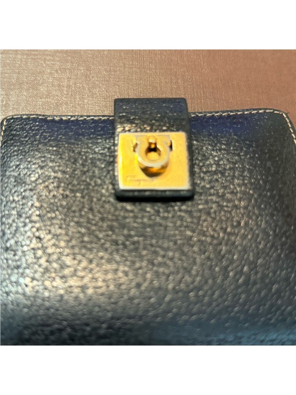 Salvatore Ferragamo Black Leather bifold Wallet